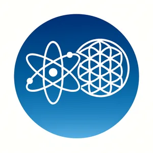 Icône symbolisant la connexion entre les sciences modernes et les sagesses anciennes, illustrant l’approche intégrative de Julien Lherbé